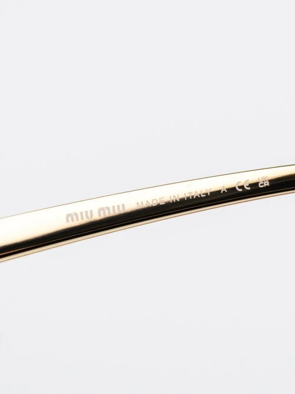 Miu Miu Women Sunglasses Gold Pink Gradient Square MUA57S 5AK40S  NEW AUTHENTIC